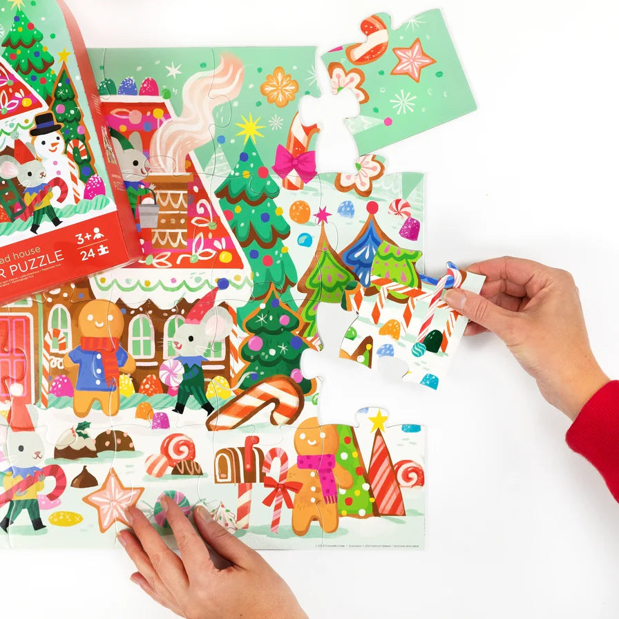 Classic Floor Puzzle 24 pc | Gingerbread House