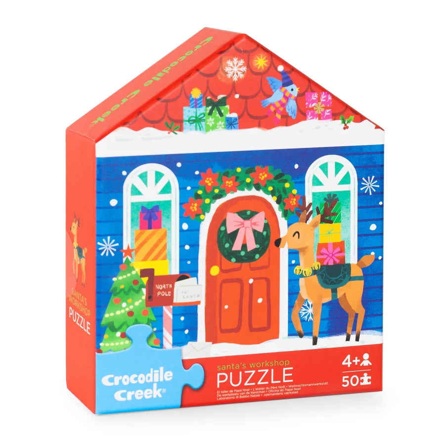 Flat House Puzzle 50 pc | Santa's Workshop