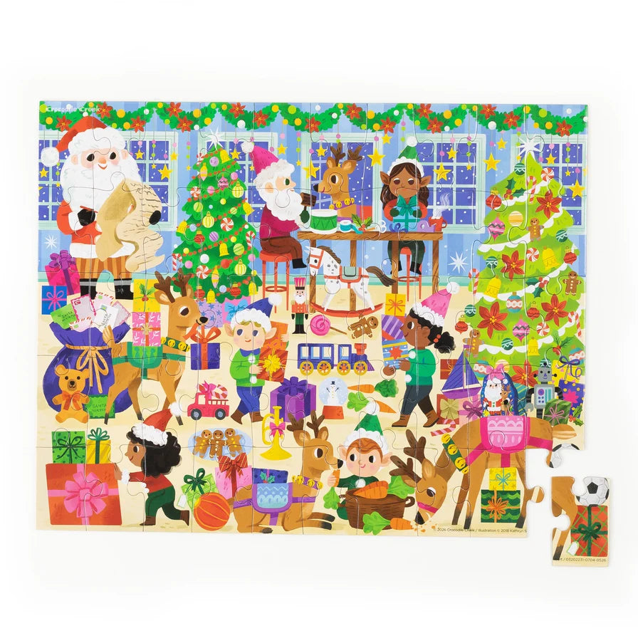 Flat House Puzzle 50 pc | Santa's Workshop