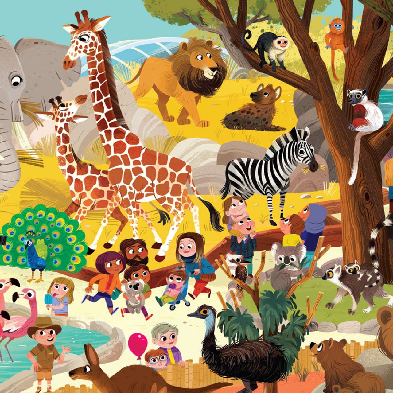 Puzzle 60 pc | Day at the Zoo