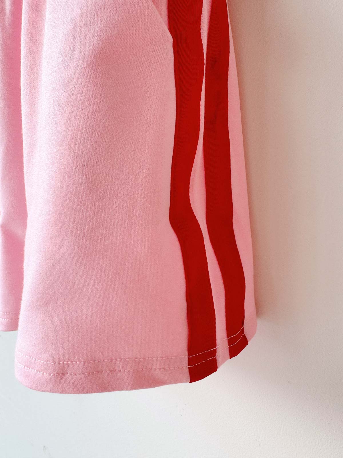 Women's Shorts | Terry Pink Red Stripe