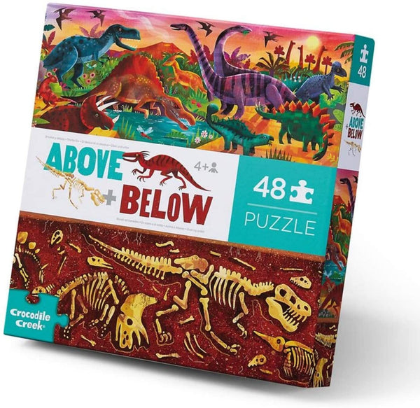 Above & Below Floor Puzzle 48 pc | Dinosaur World