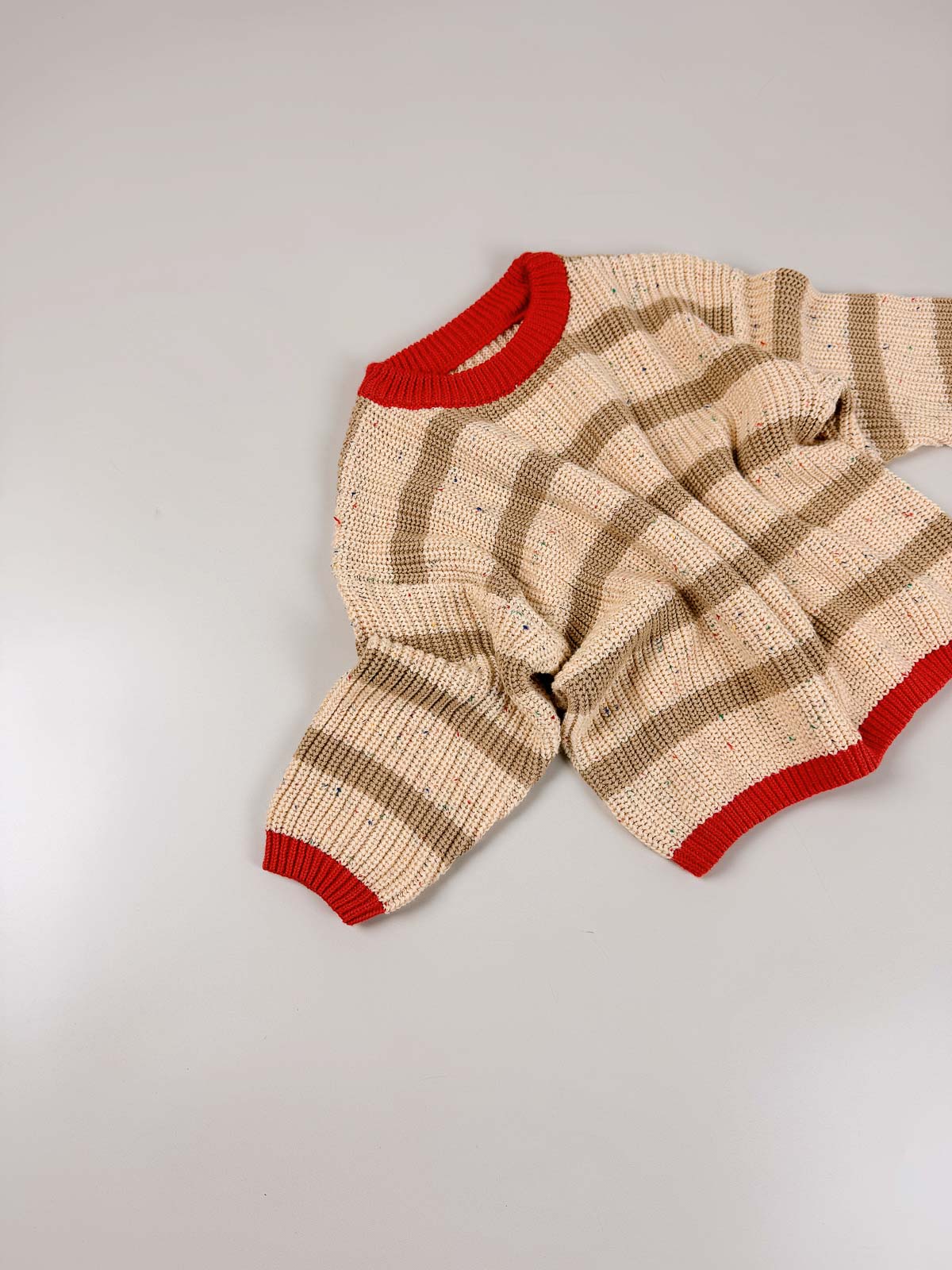 Jamie Unisex Cotton Sweater | Desert Stripe