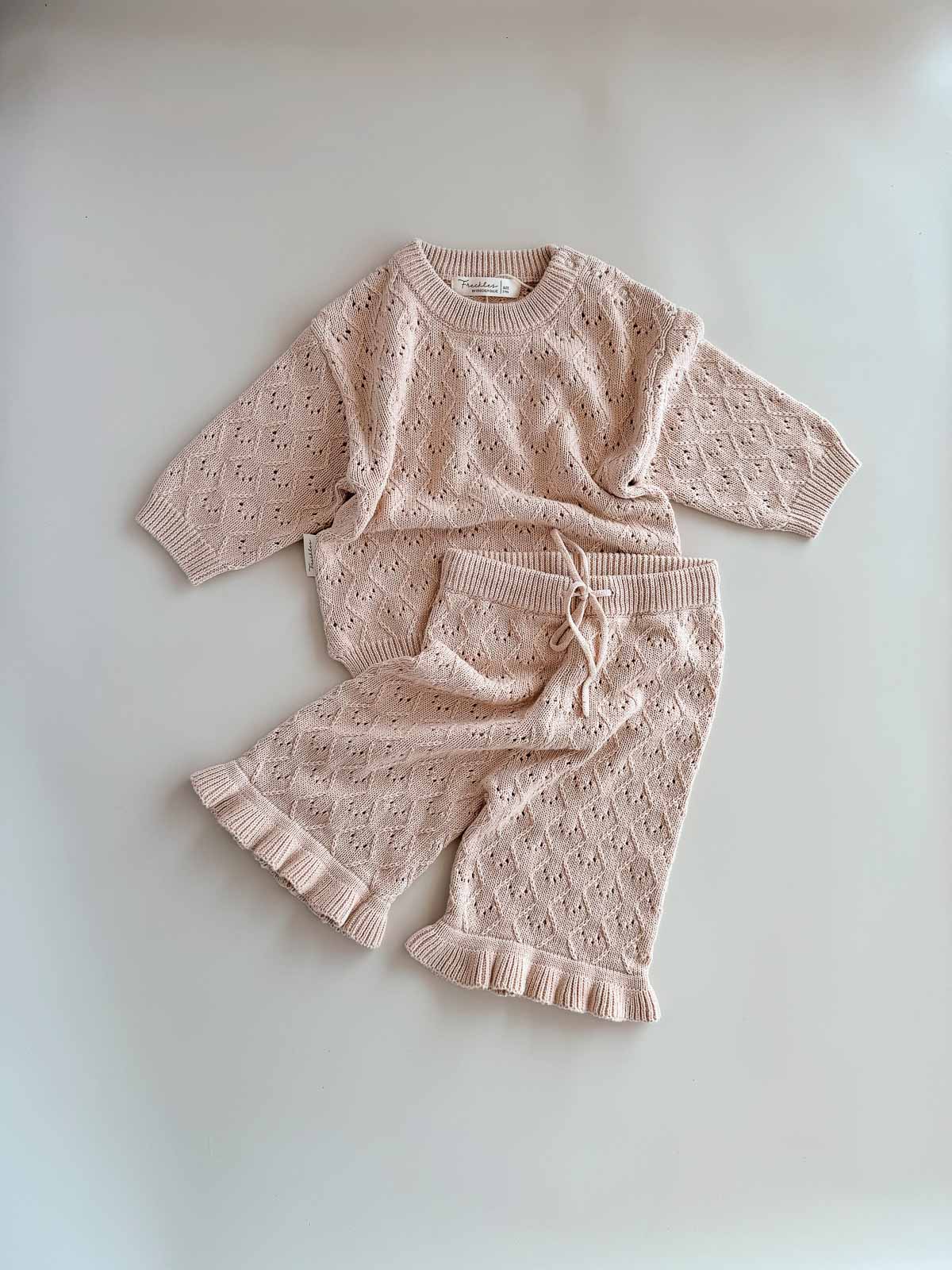 Mila Pointelle Cotton Frill Culotte | Petal