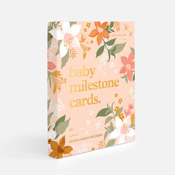 Baby Milestone Cards l Floral