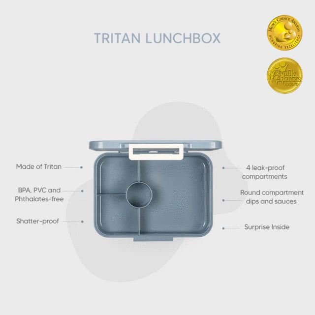 Incredible Tritan Lunch box with 4 compartments | Spaceship