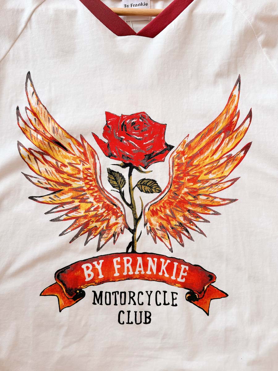 Womens SS Tee | Motorcycle Club White