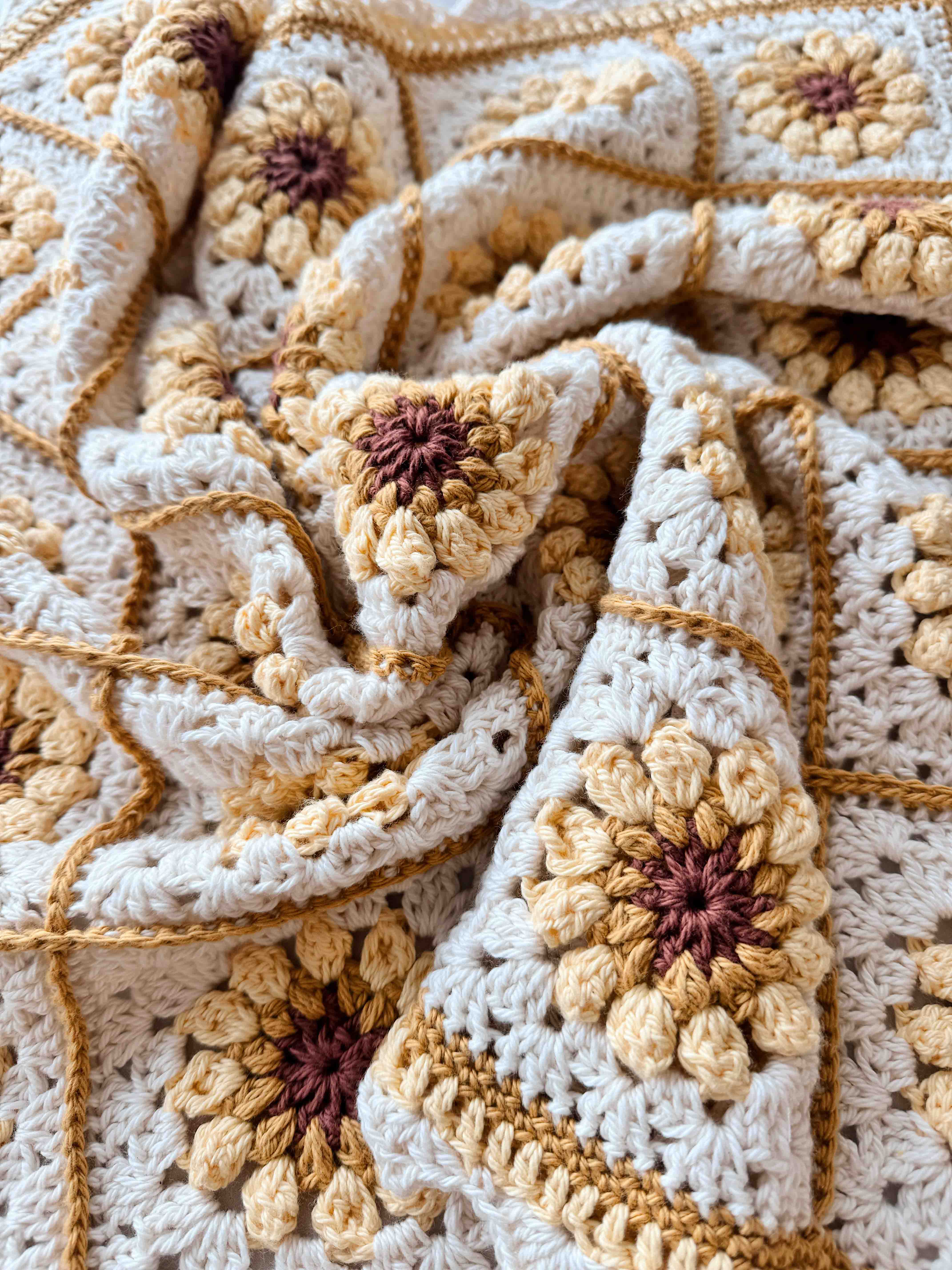 Pre-Order Keepsake Hand Crochet Blanket | Sunflower