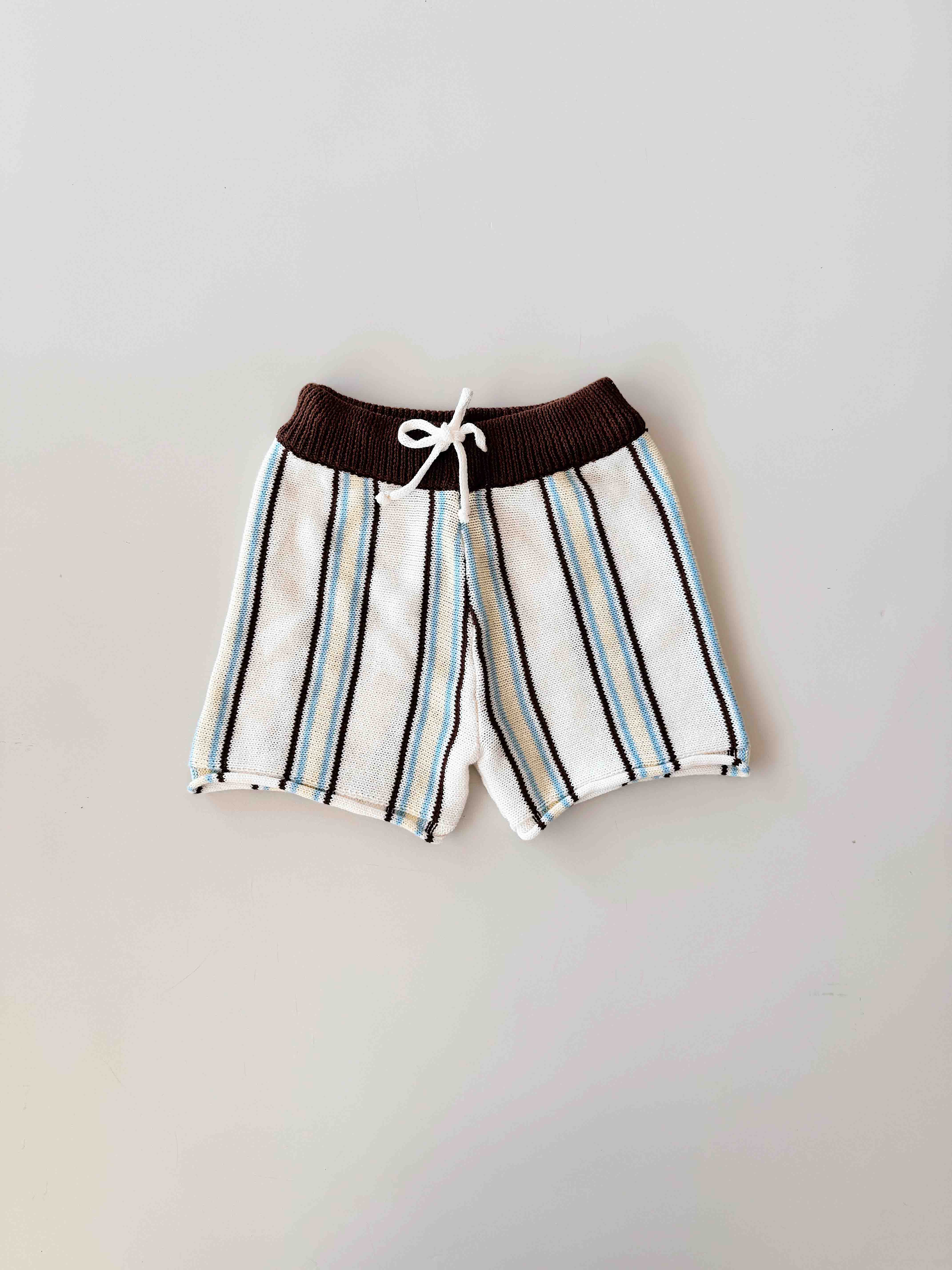 Retro Stripe Shorts | Azure