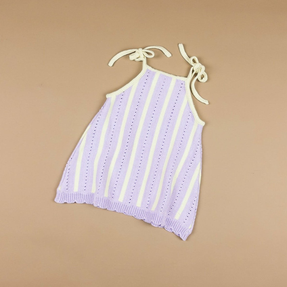 Iris Stripe Tie Knit Dress