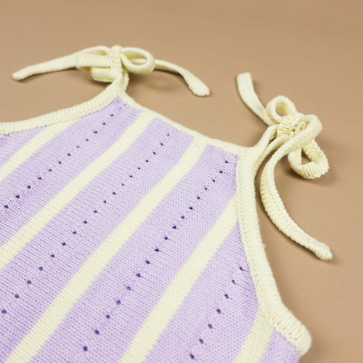 Iris Stripe Tie Knit Dress