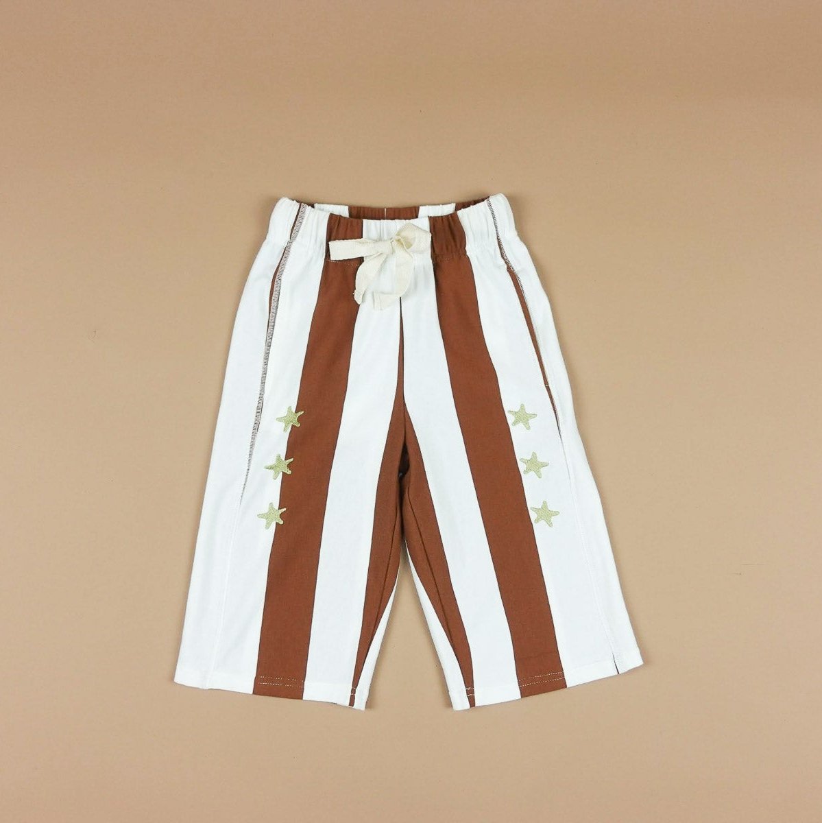 Boone Stripe Culotte | Star Embroidery