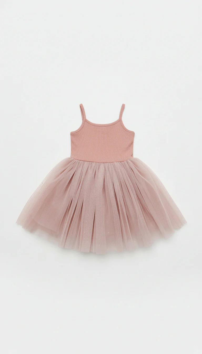 Tulle Party Dress | Dusty Pink