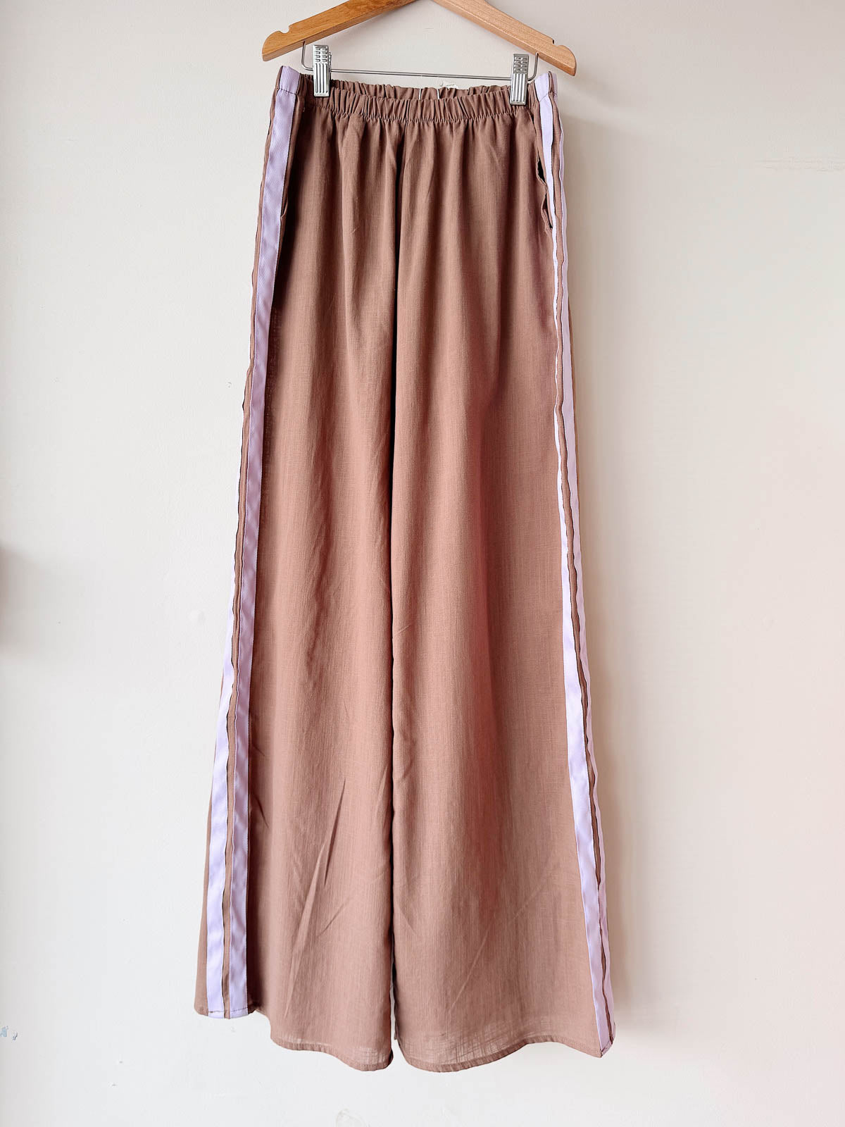 Women's Pants | Brown lilac Stripe