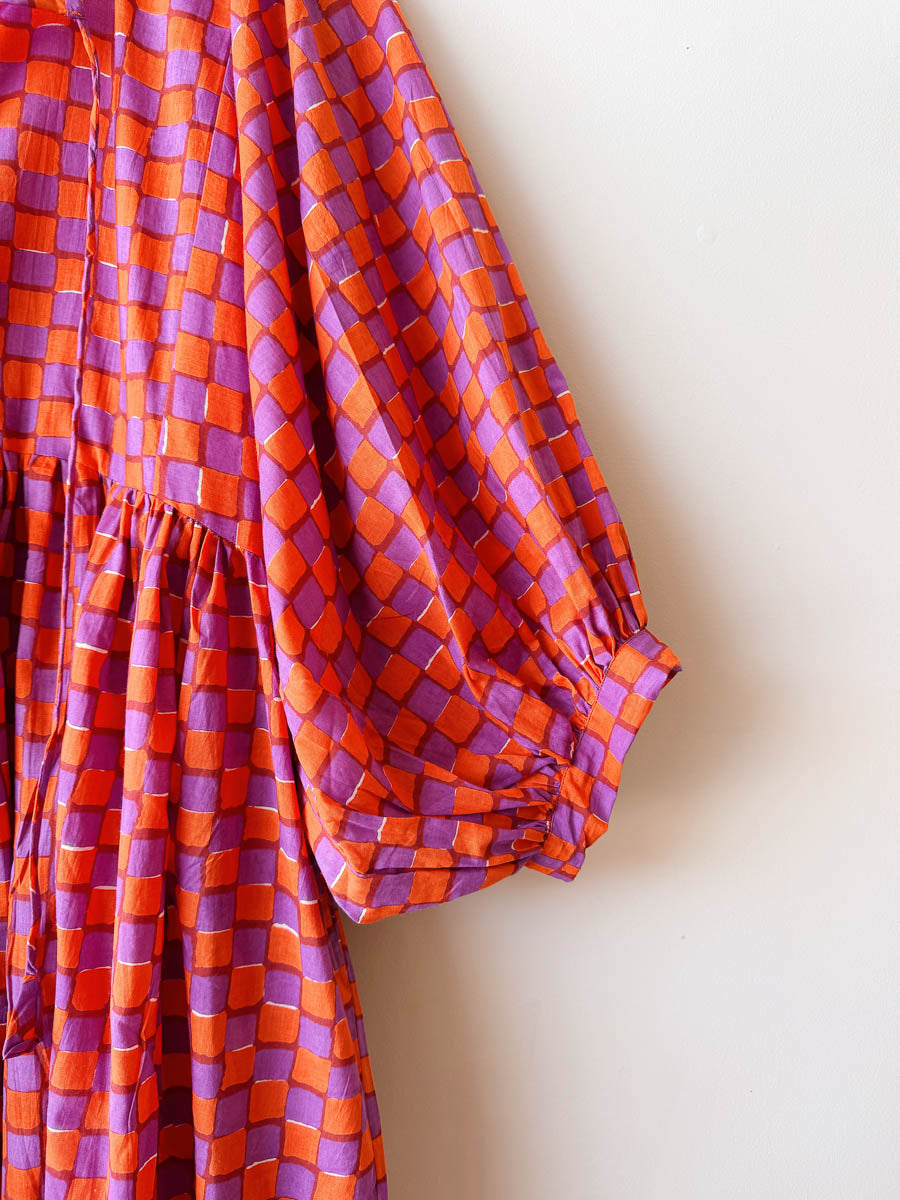 Willow Organic Cotton Midi | Dusk Check