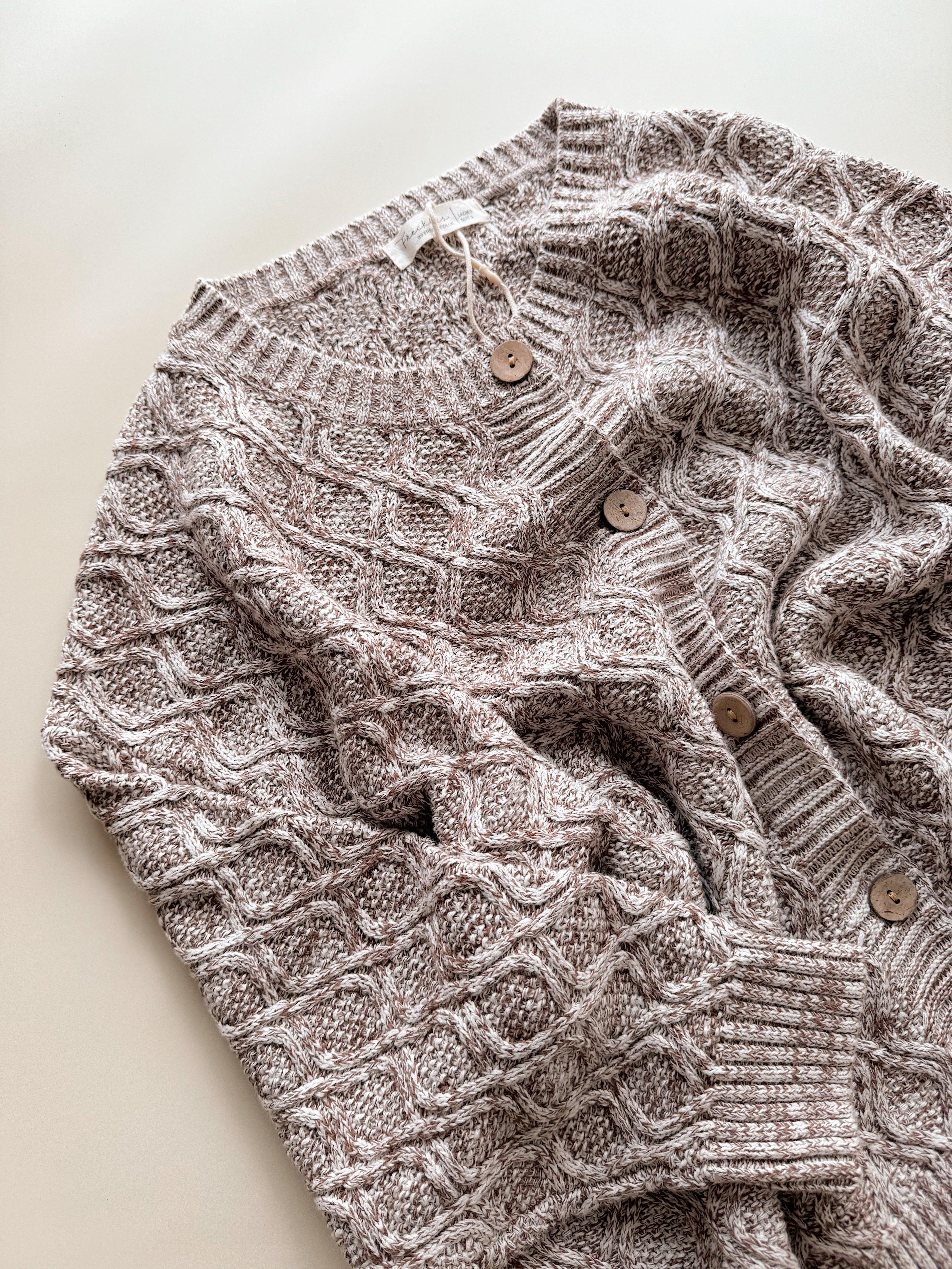 Adults Alex Knit Cardigan | Truffle