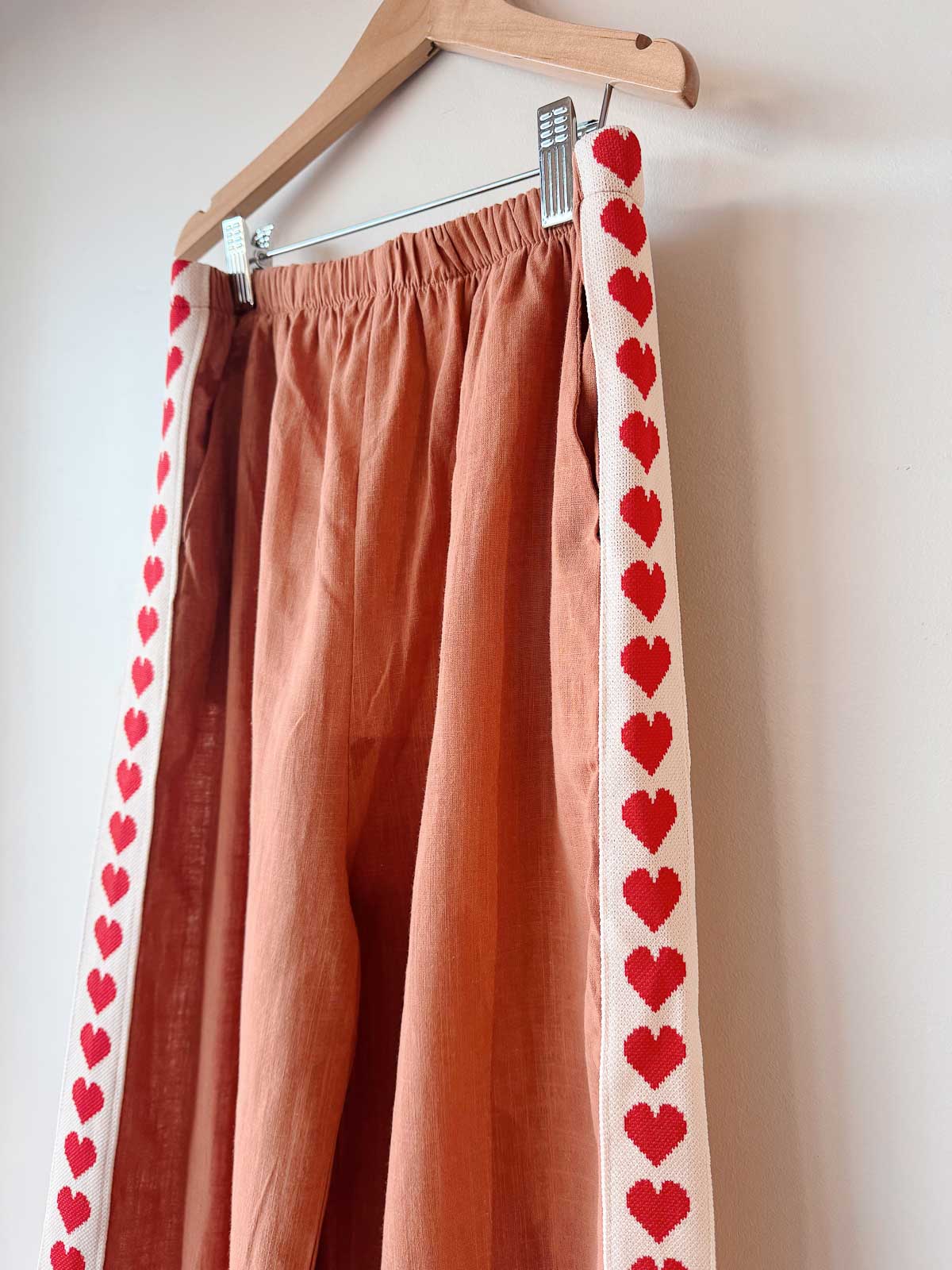 Women's Pants | Clay/Heart Trim