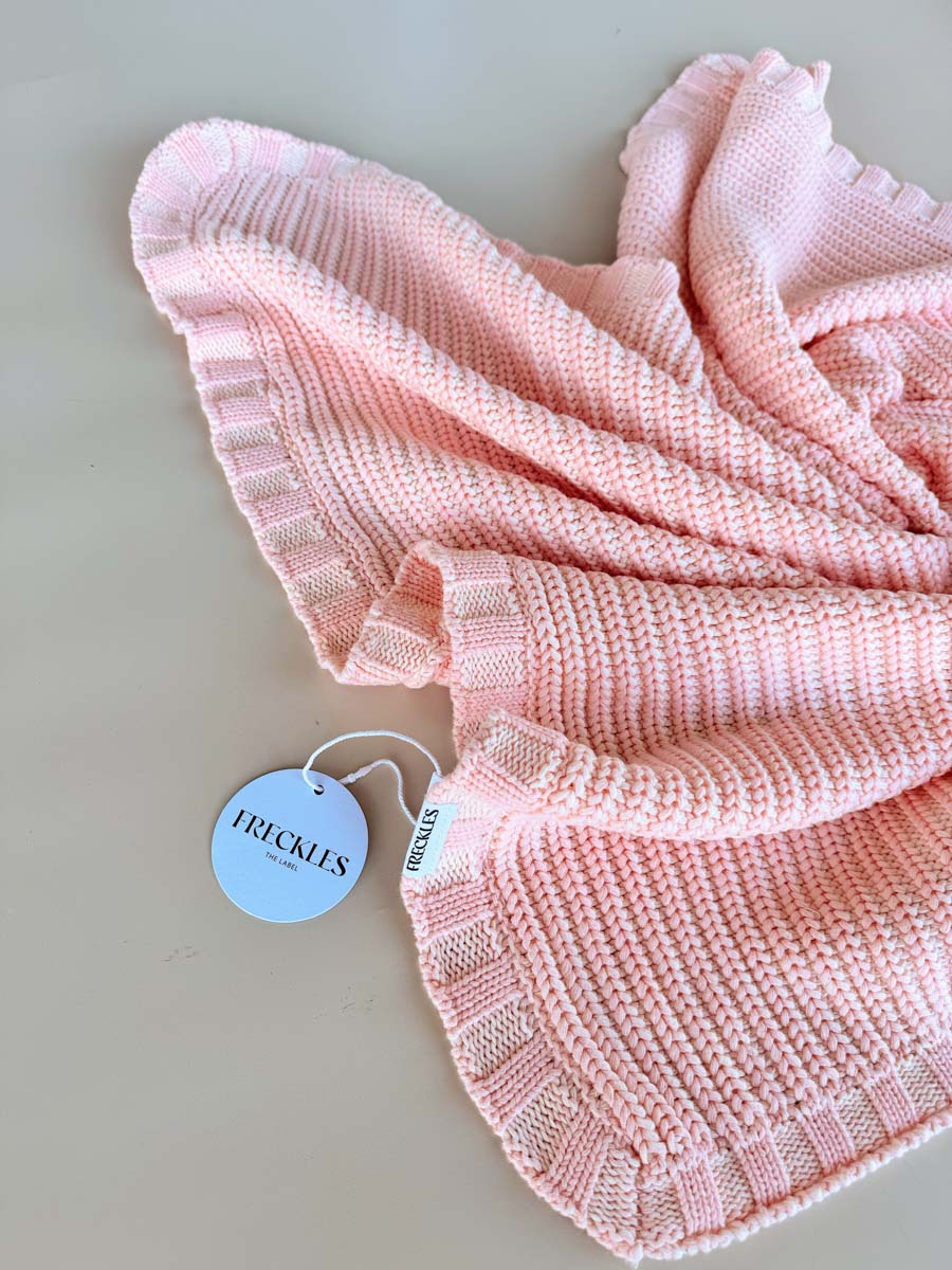 Chunky knit Blanket | Sweetpea
