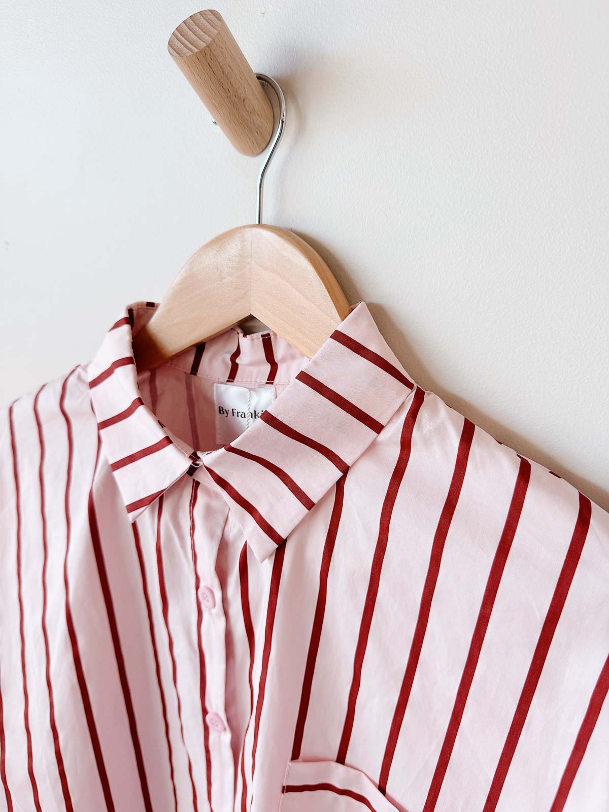 Women's Shirt | Pink/Burgundy Stripe