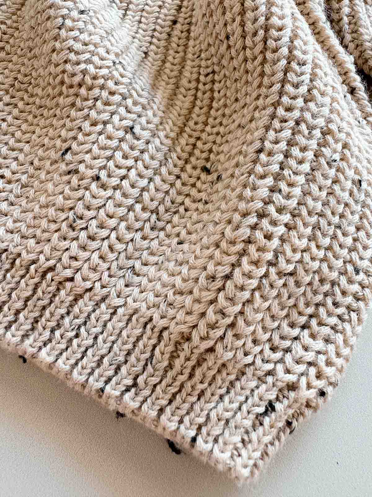 Adults Jamie Cotton Sweater | Latte Speck