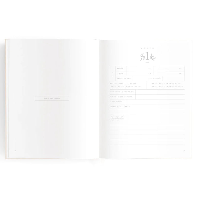 Baby Journal Book l Buttermilk