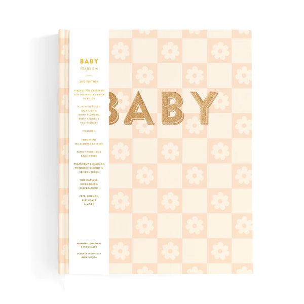 Baby Journal Book l Daisy Grid