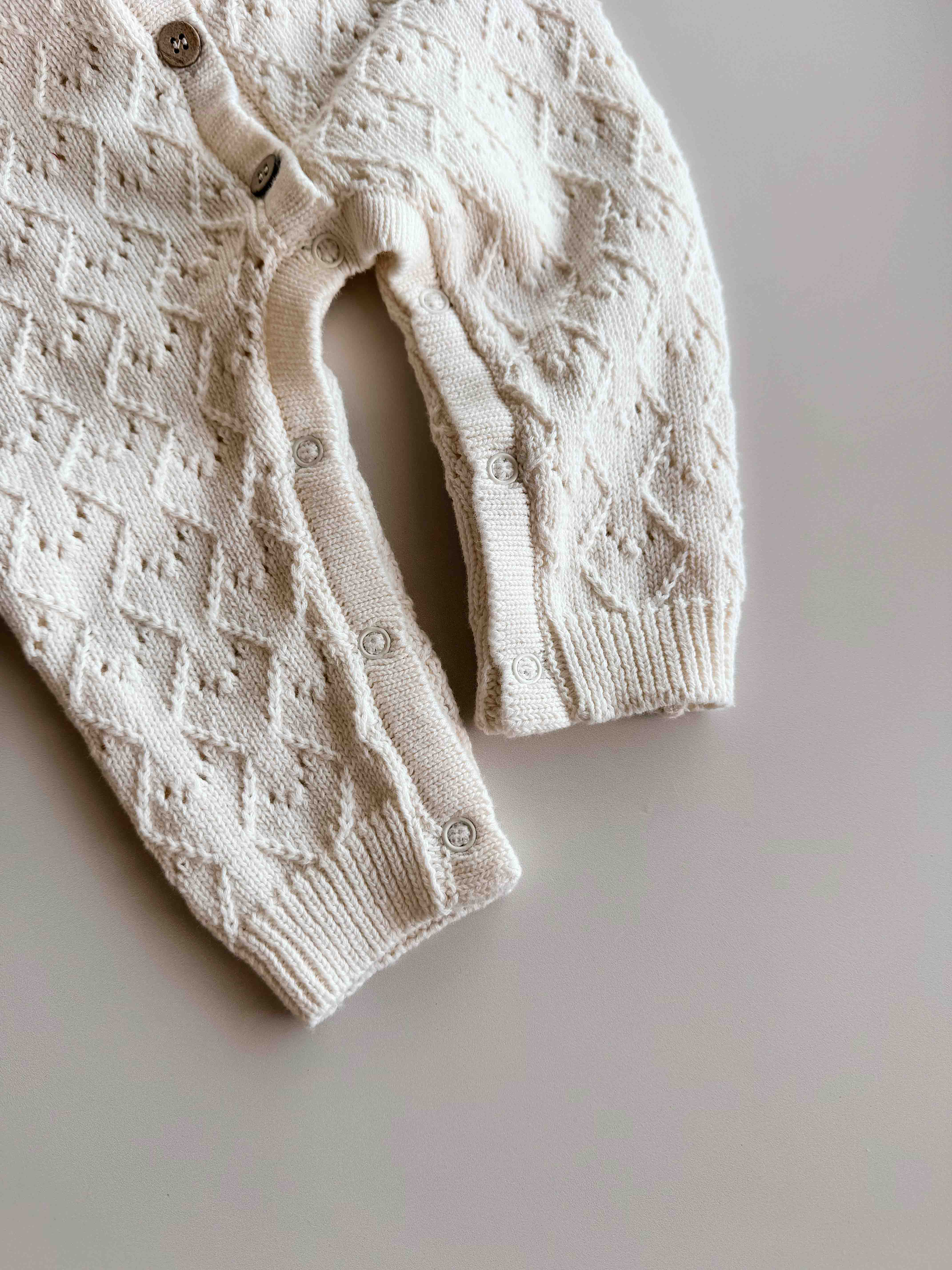 Mila Pointelle Full Romper | Snow