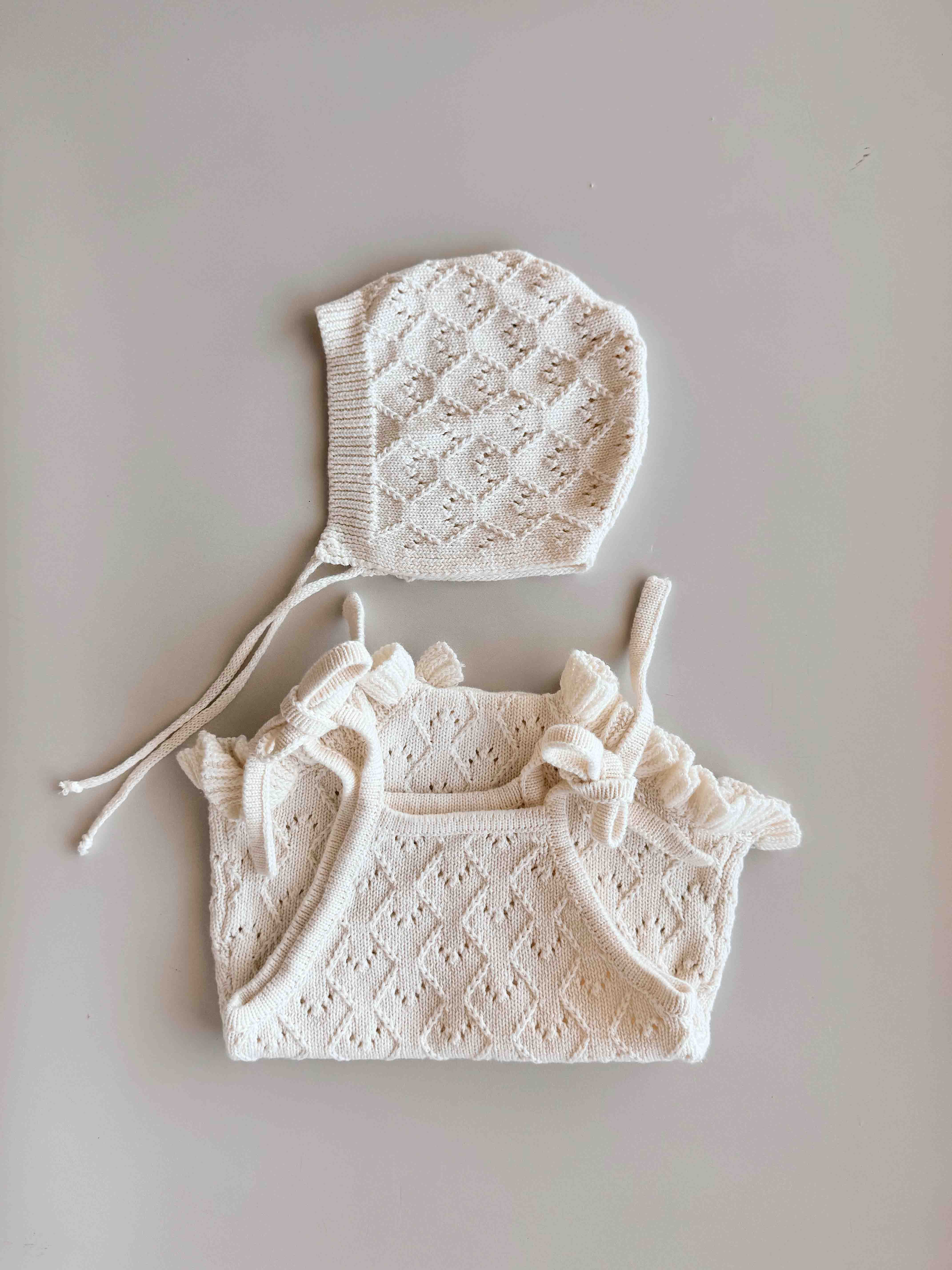 Mila Pointelle Tie Romper | Snow