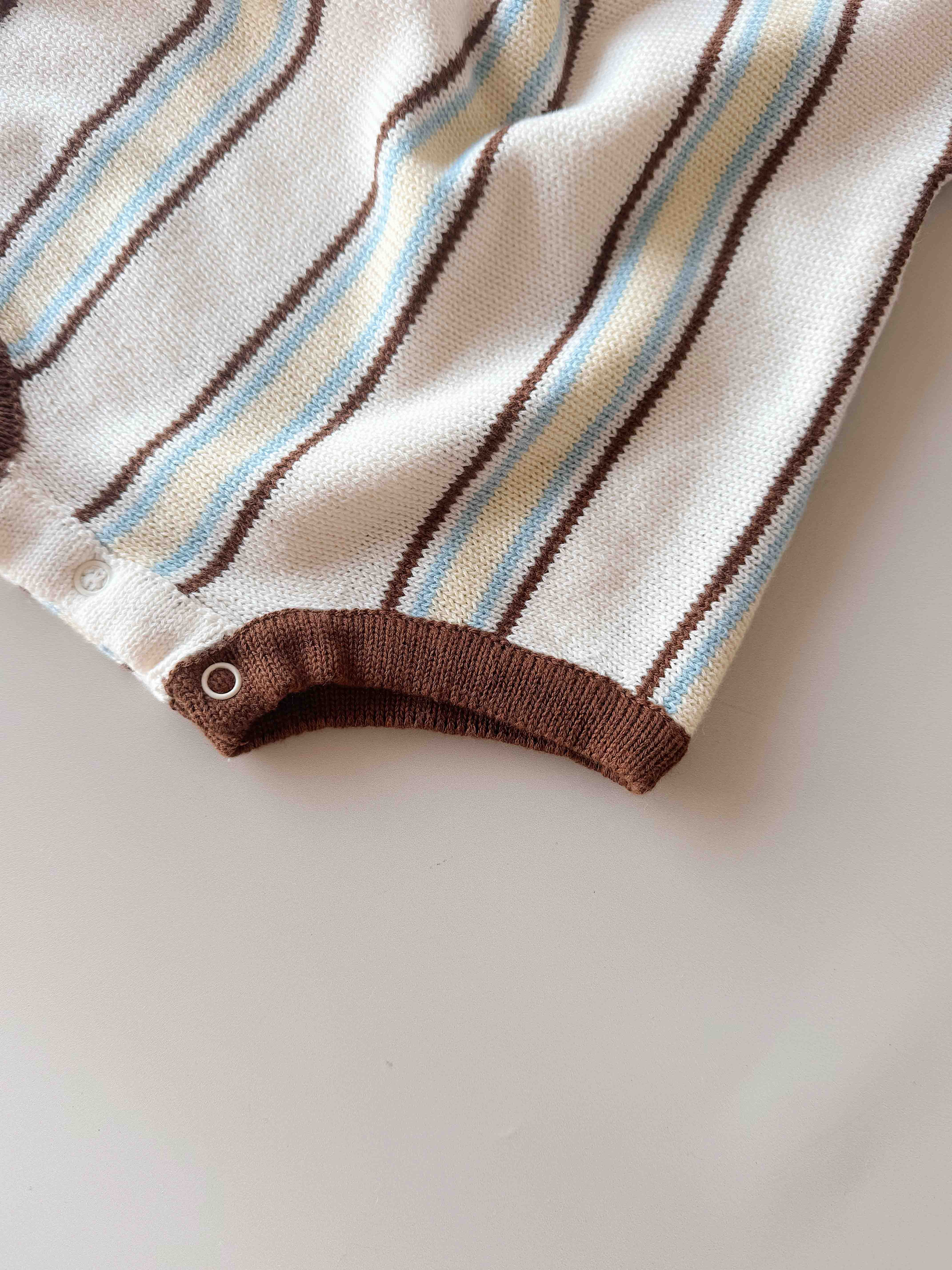 Retro Stripe Romper | Azure