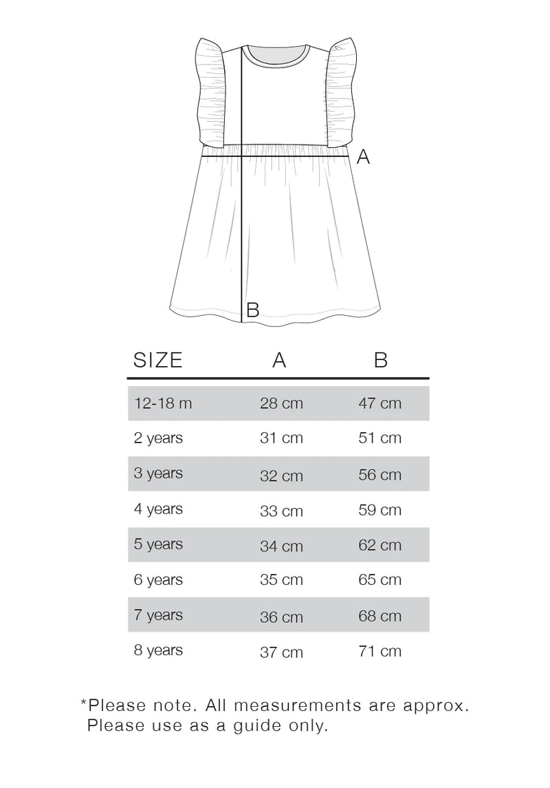 Flutter Shoulder Dress | Shell Broderie