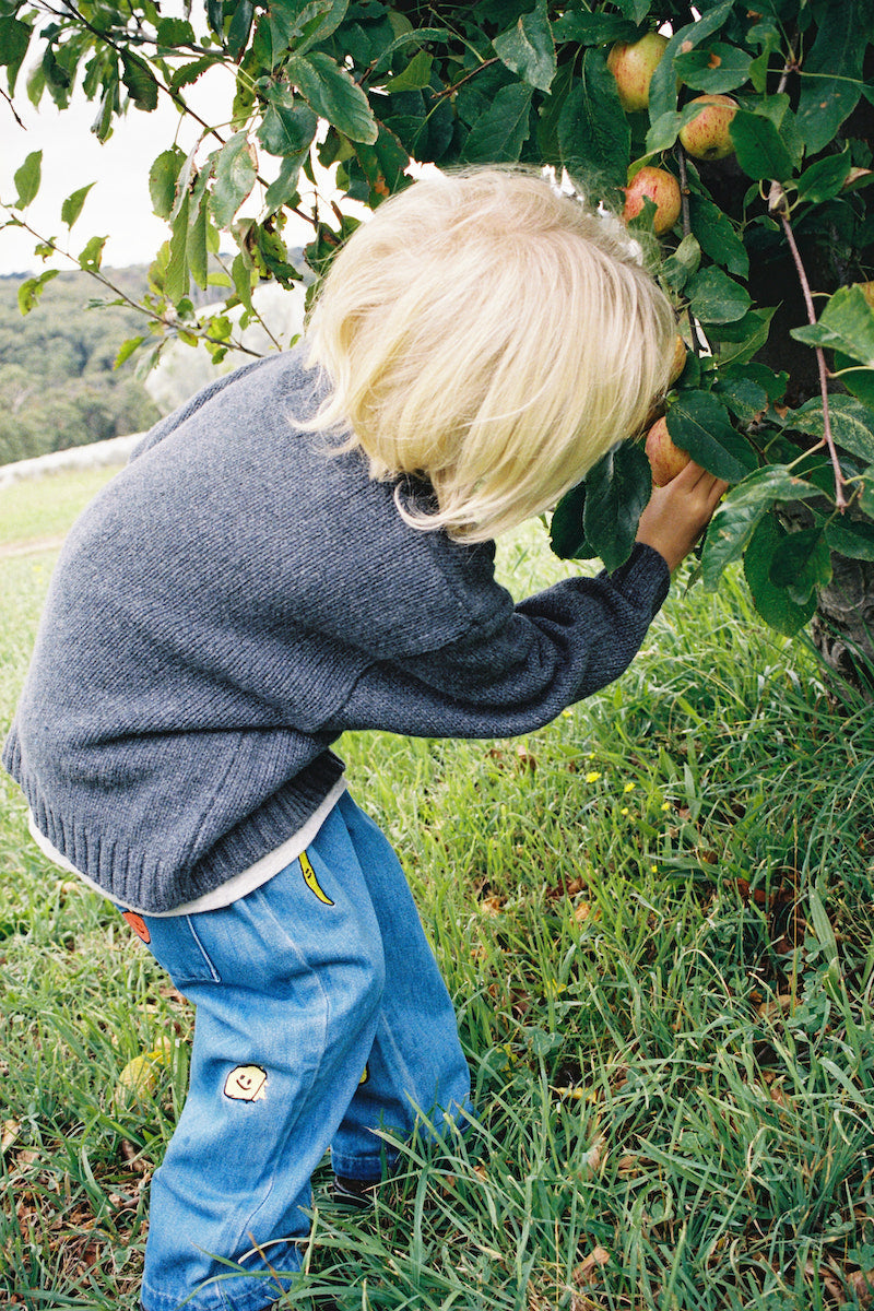 Organic Fruit Salad Denim Pants