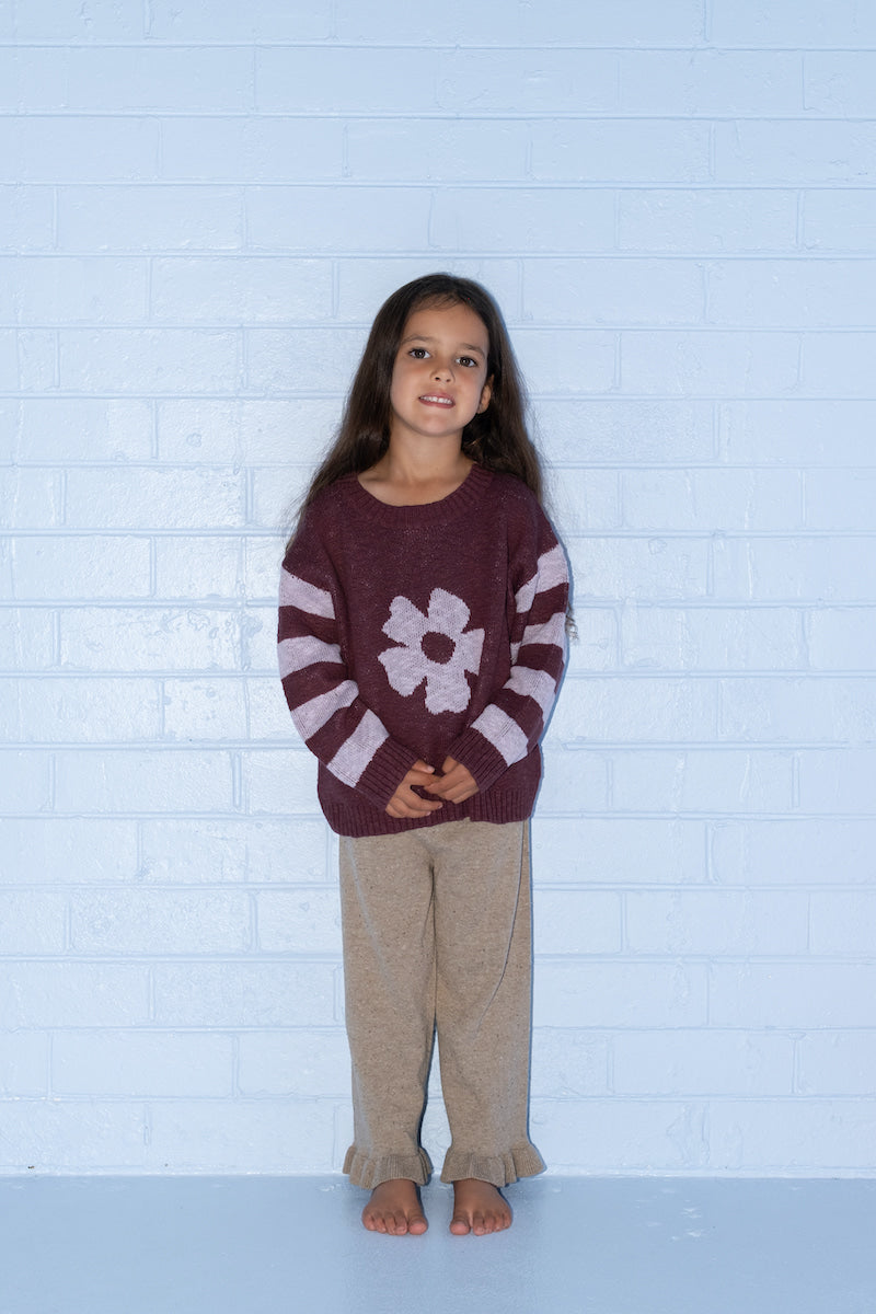 Bloom Knit Pull Over - Plum