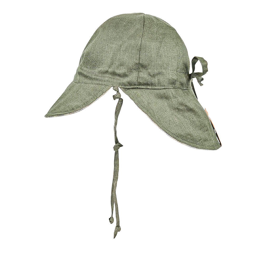Lounger Baby Flap Sun Hat | Mallee / Moss