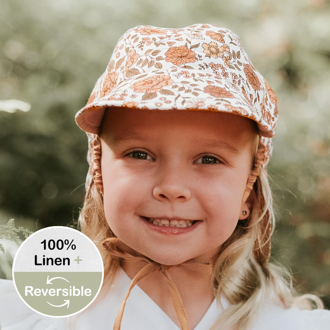 Lounger Baby Flap Sun Hat | Marie / Maize