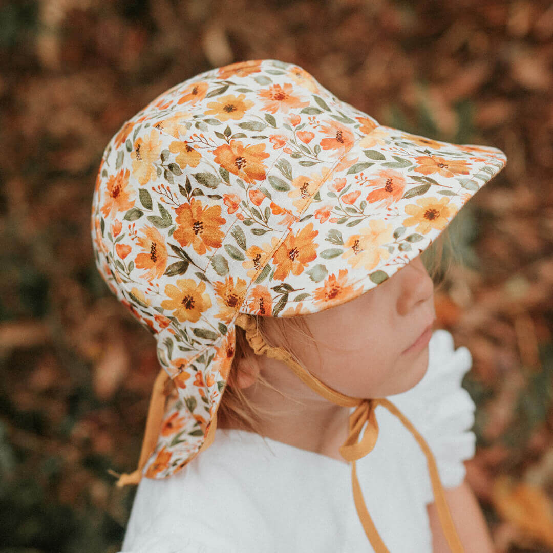 Lounger Baby Flap Sun Hat | Margaret / Maize