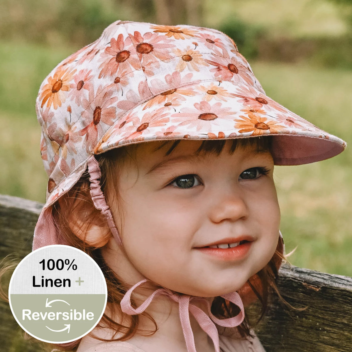 Lounger Baby Flap Sun Hat | Peggy / Rosa