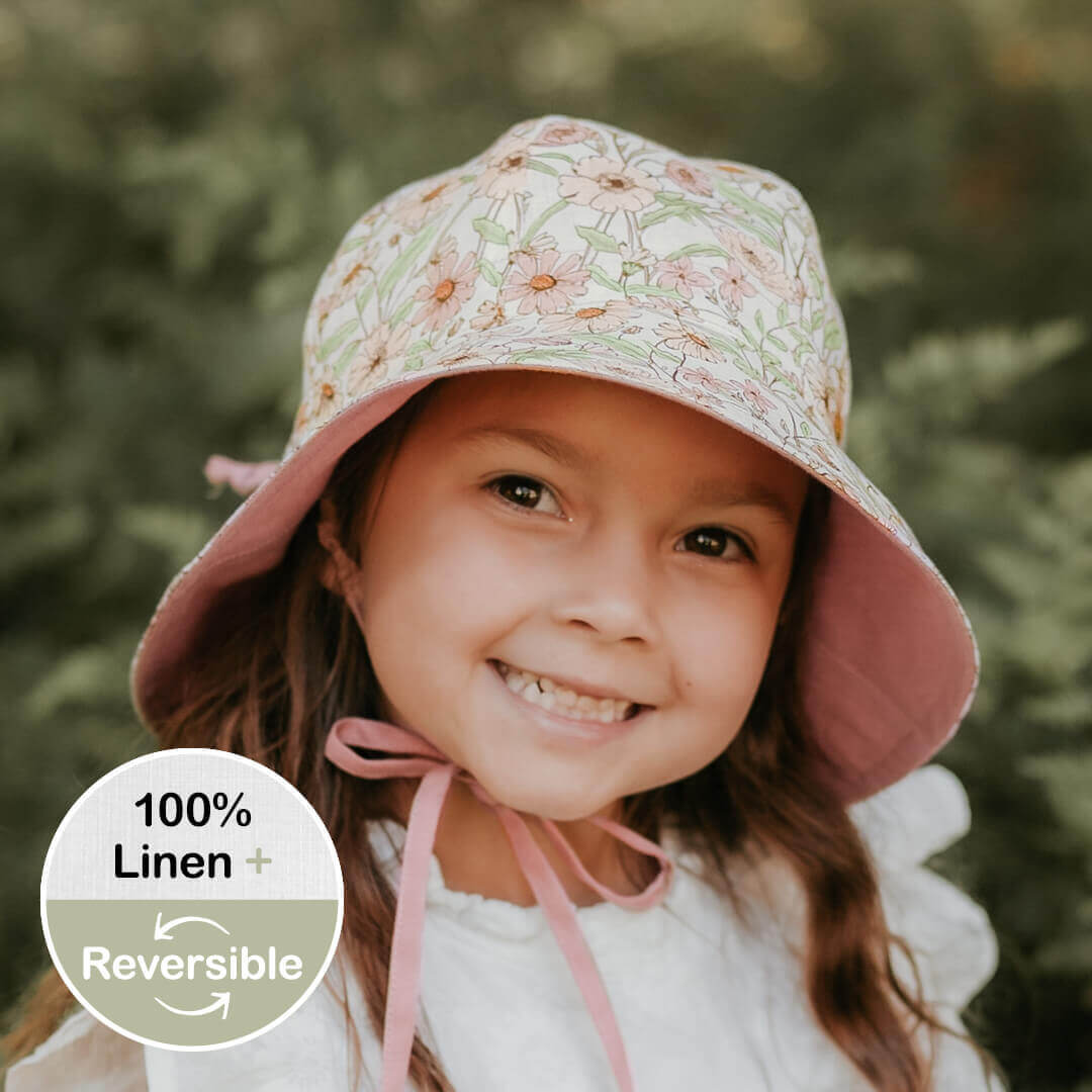 Wanderer Panelled Bucket Sun Hat | Poppy / Rosa