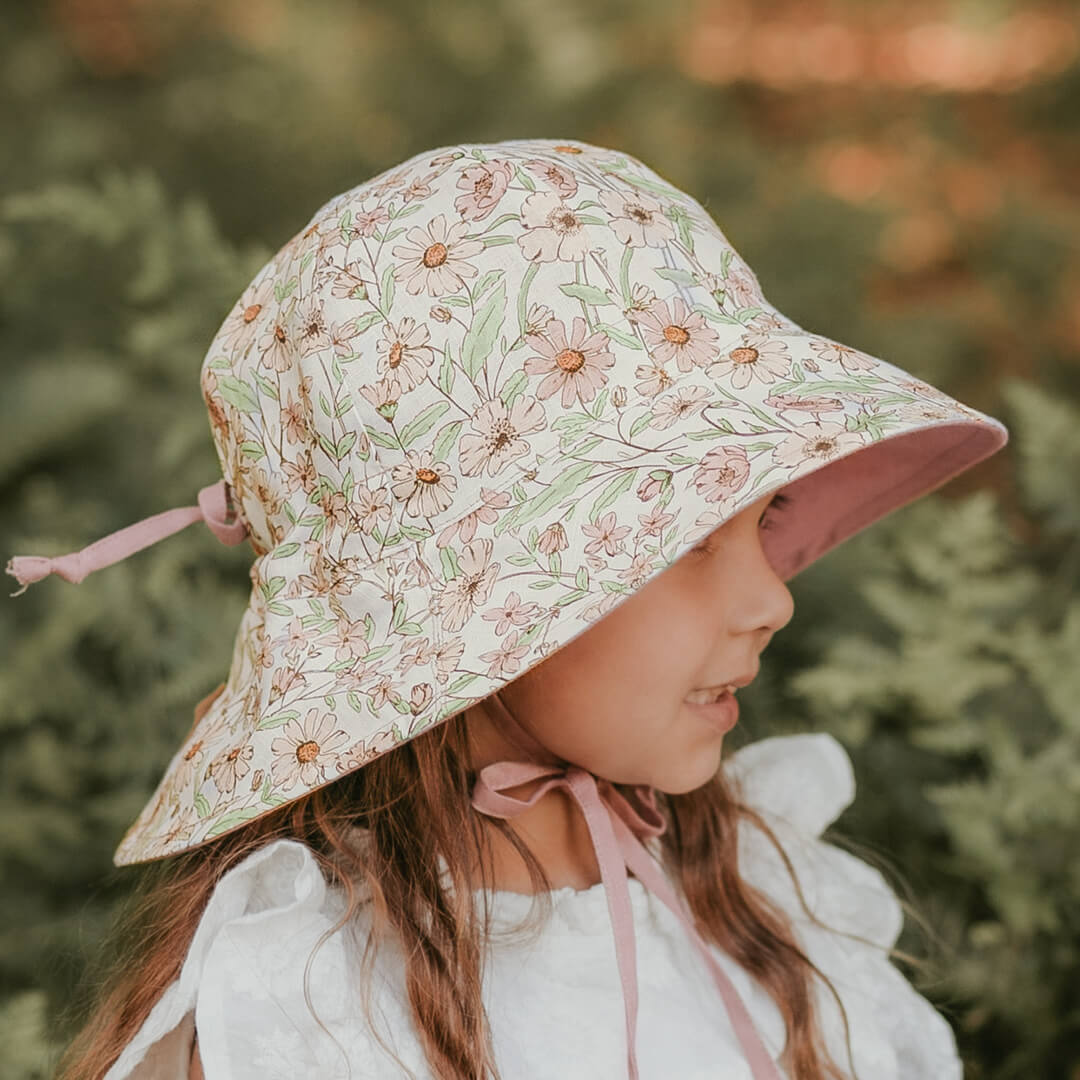 Wanderer Panelled Bucket Sun Hat | Poppy / Rosa