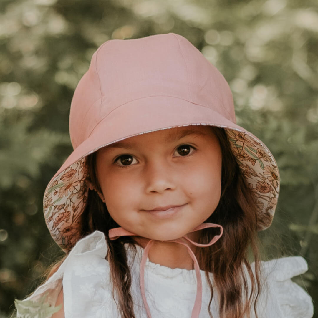 Wanderer Panelled Bucket Sun Hat | Poppy / Rosa