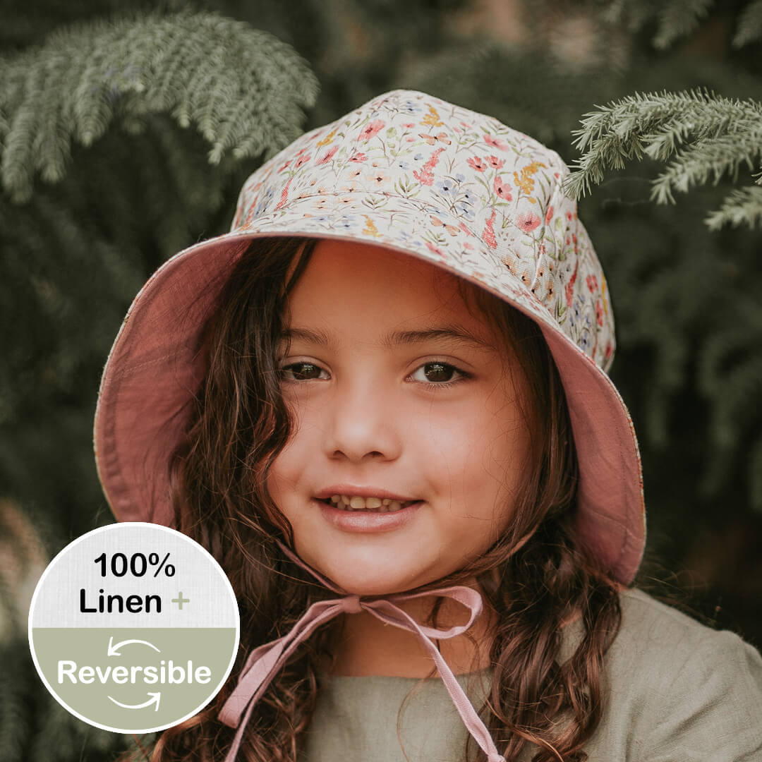 Wanderer Panelled Bucket Sun Hat | Paris / Rosa