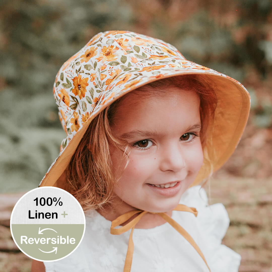 Wanderer Panelled Bucket Sun Hat | Margaret / Maize