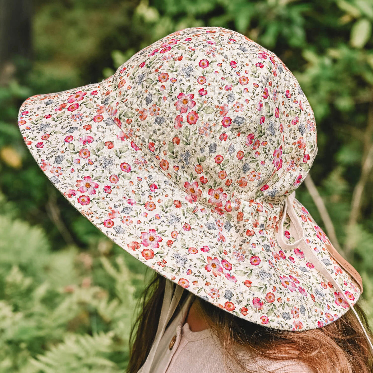 Wanderer Panelled Bucket Sun Hat | Francesca / Flax