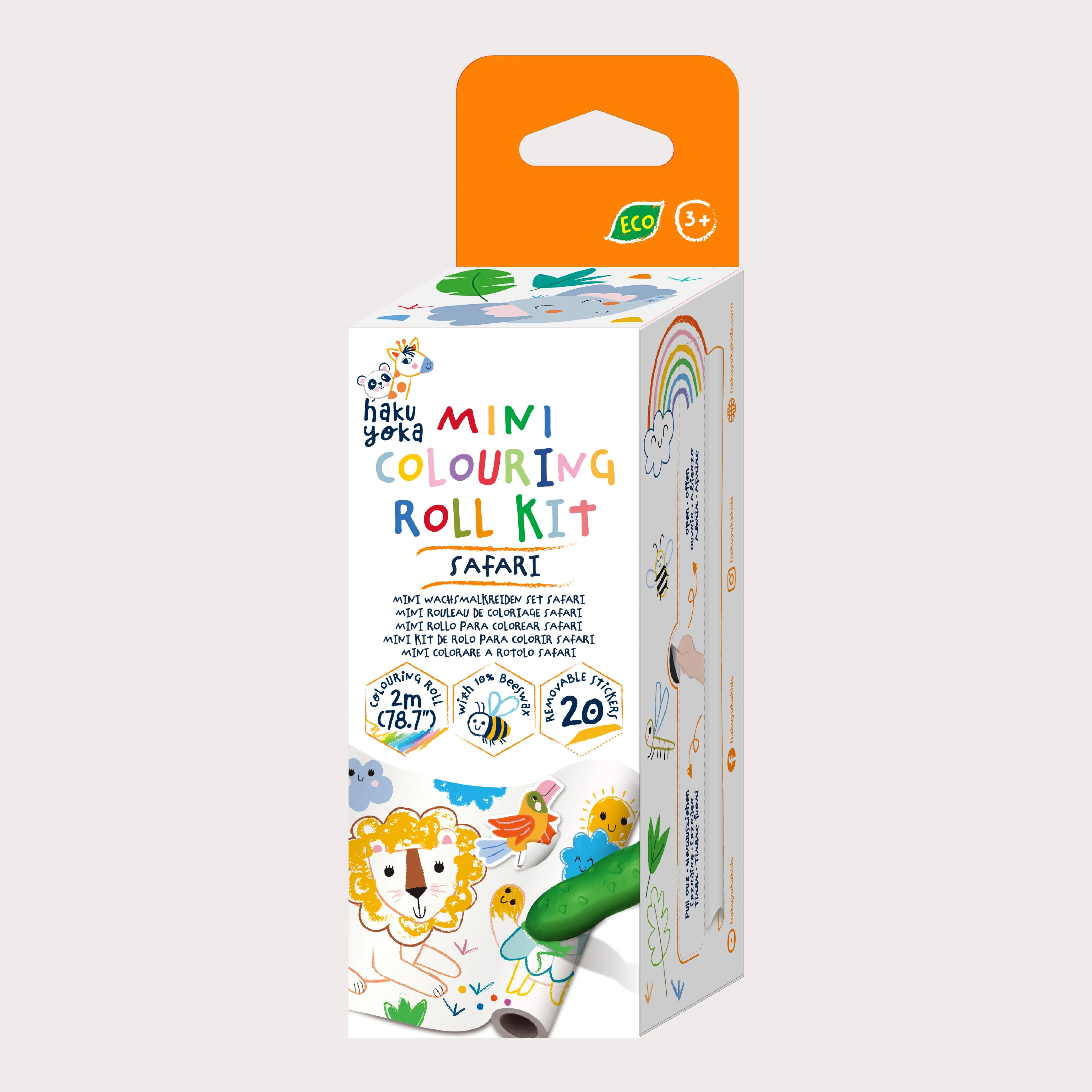 Mini Colouring Roll Kit | Safari