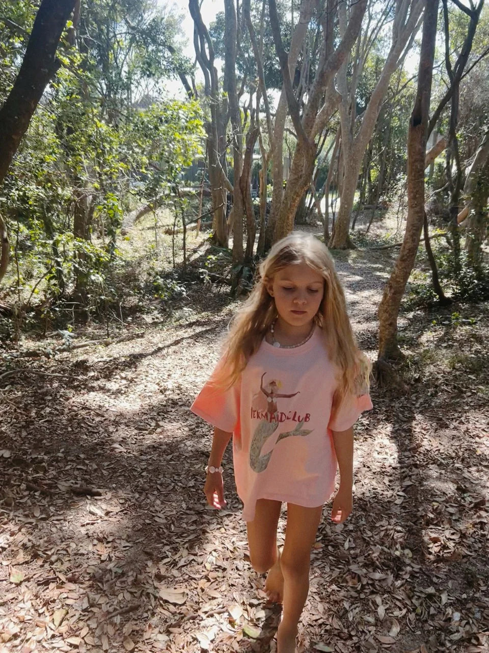 Kids Tee Mermaid Club | Pink