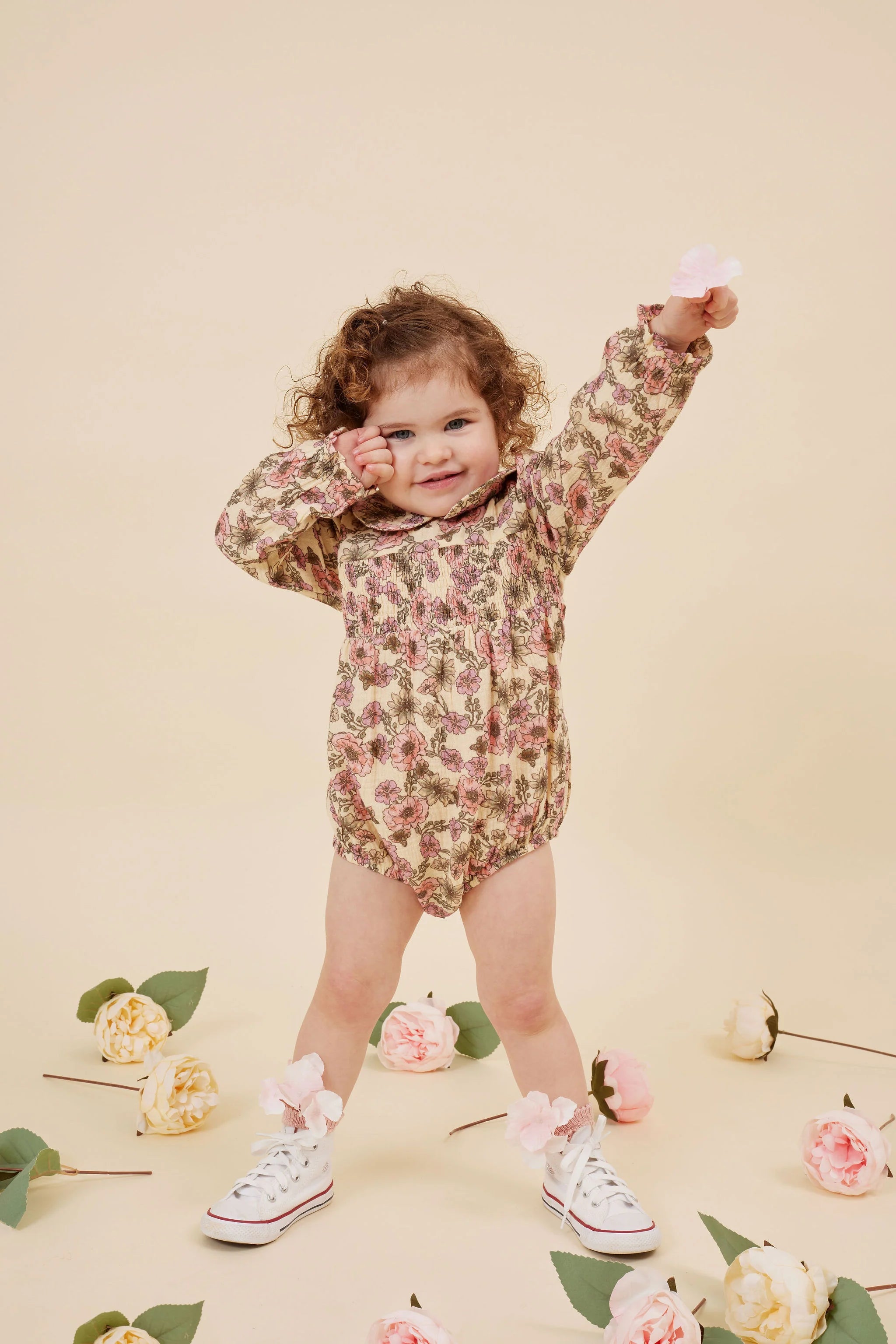 Buttercup Baby Collared Romper