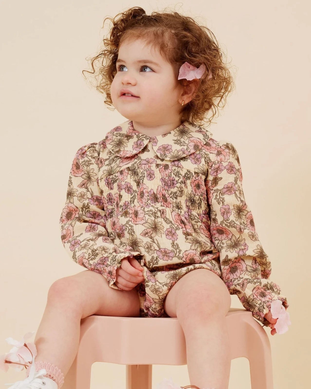 Buttercup Baby Collared Romper