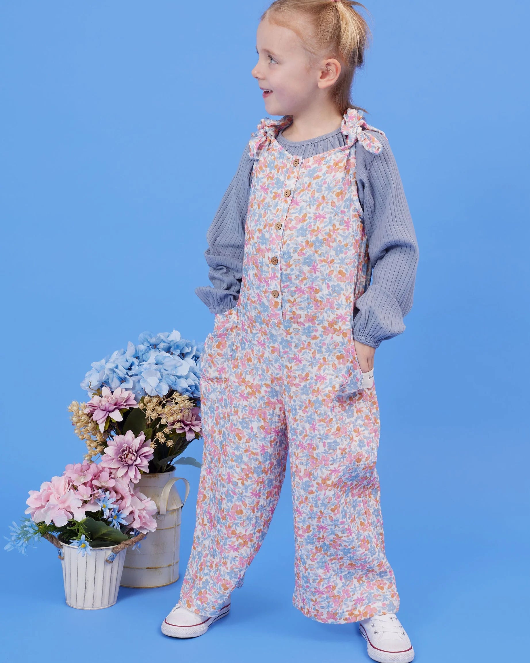 Primrose Wide Leg Overalls