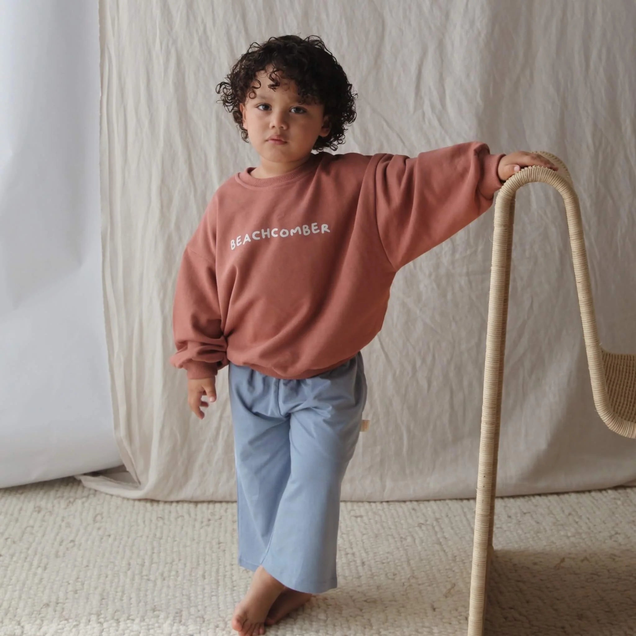 Organic Cotton Beachcomber Jumper | Clay