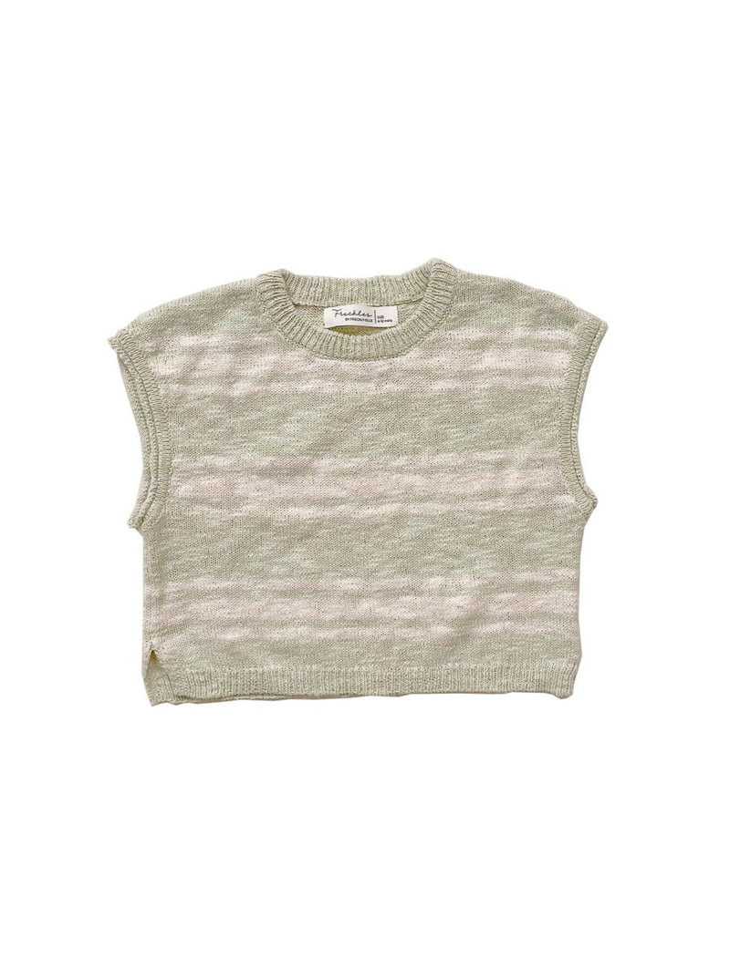 Kori Slub Knit Oversized Summer Tank Tee honey dew sage green