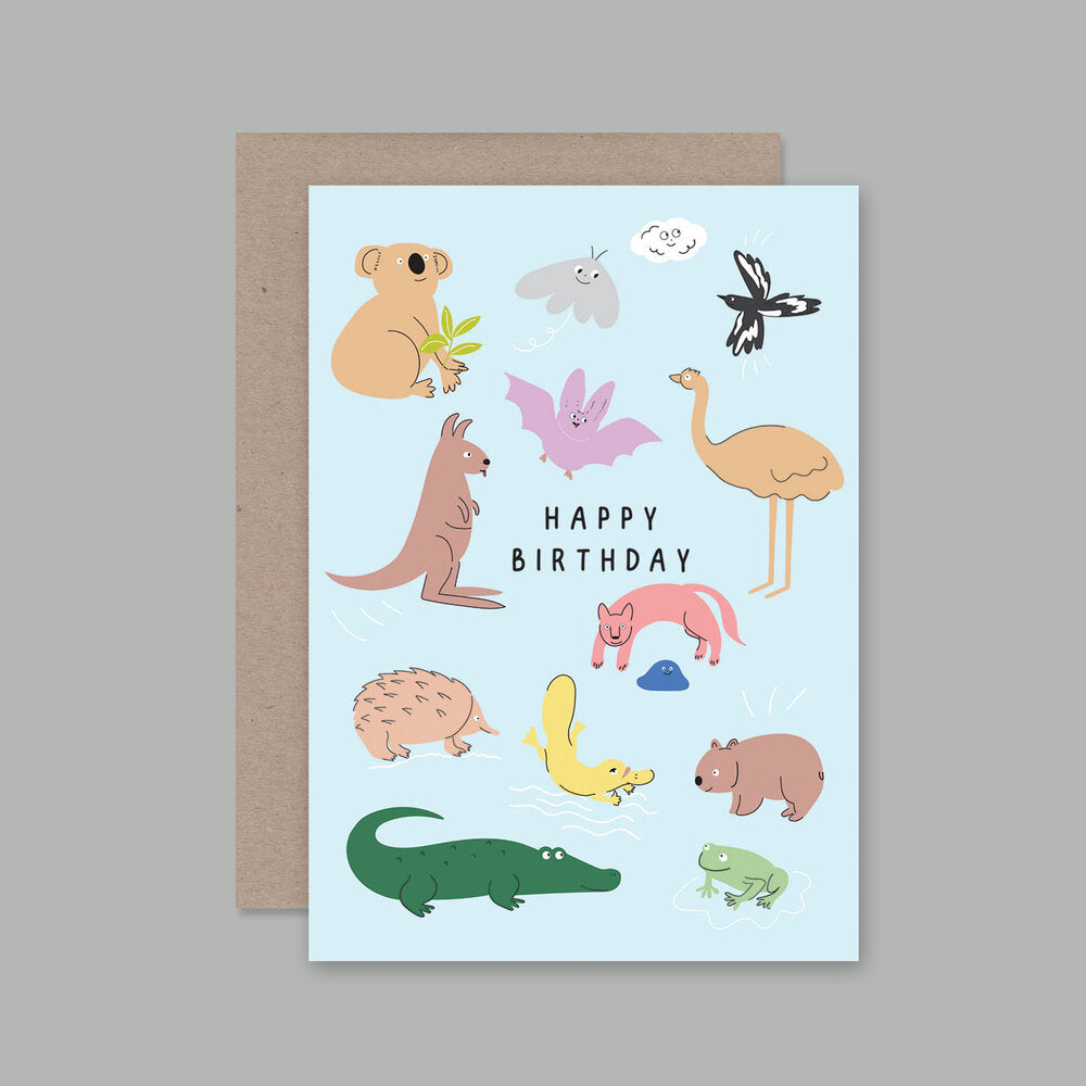 Card | Happy Birthday Animals
